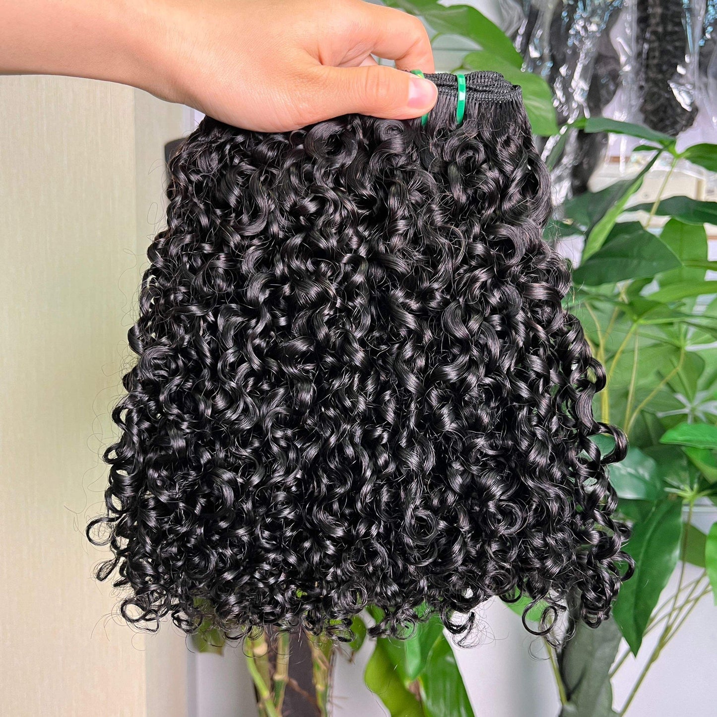 12a Wholesale Hot Selling Pixie Hair Bundle 100g Per Pack Double Drawn Pissy Curly Hair Extension 100% Human Hair