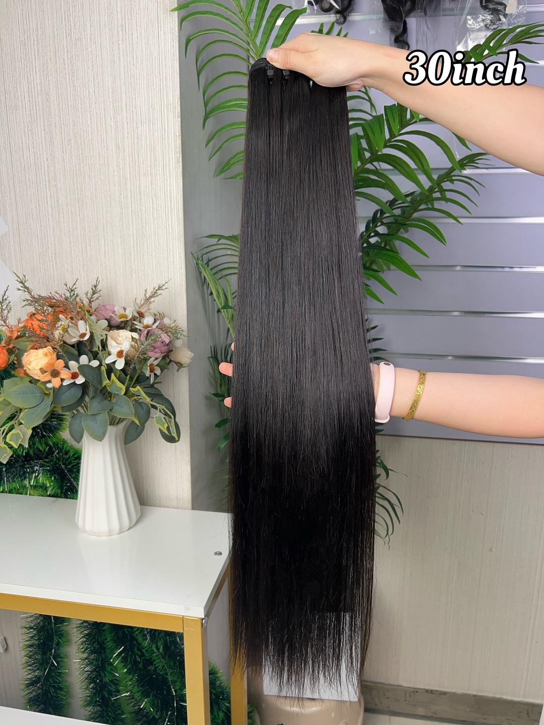Wholesale Hot Selling Remy Quality Straight Bundle 100g Per Pack Super Double Drawn Hair Extension 100% Human Hair