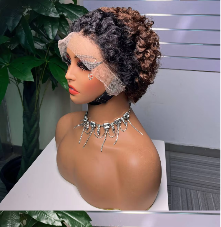 100% Human Hair 13x4 Frontal Curly Wig