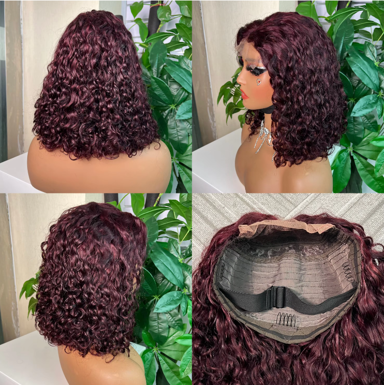 Highlight SDD Natural 5x5 Glueless Lace Frontal 250% Density Water Wave Human Hair Wig