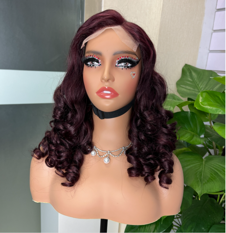 Wholesale Glueless Bouncy Curl Romance Curl Wig 100% Human Hair