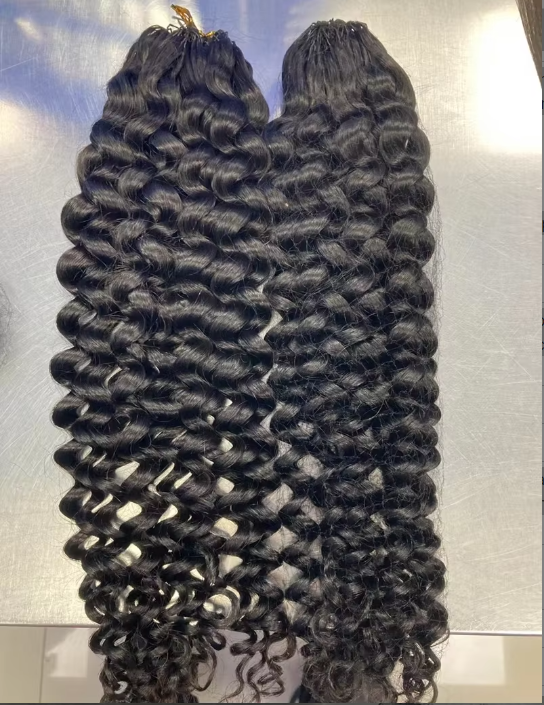 Hot Selling Pre-Looped Kinky Curly Crochet Braids Boho Braiding Bulk 100g Remy Human Hair Extensions No Weft