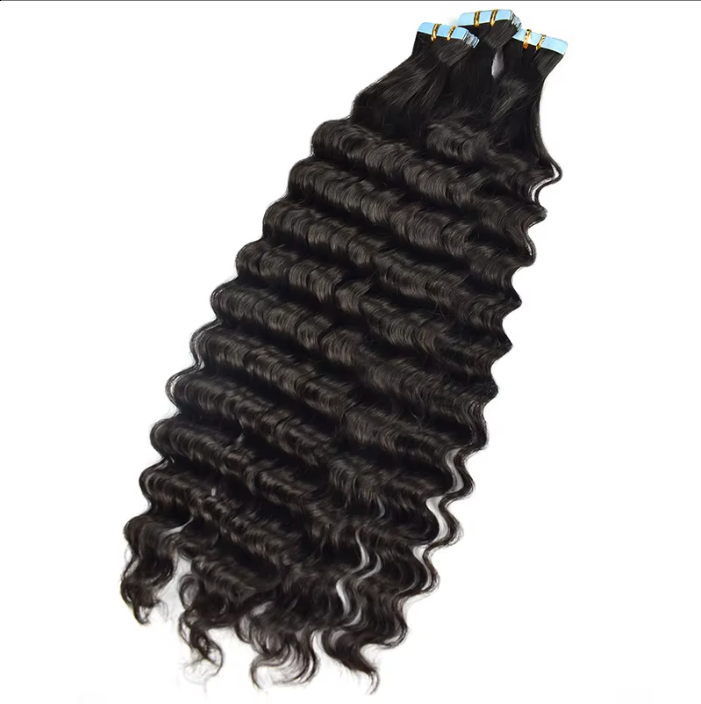 Wholesale Tape Ins Raw Virgin Vietnamese Human Hair Kinky Straight PU Tape in Hair Extension Remy Hair Curly for Black Women
