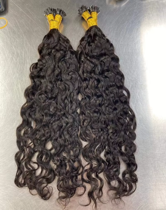 Wholesale 100g 1pc 100% Virgin Raw Flat Tip Human Hair Extensions