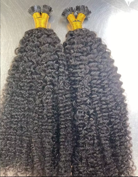 Wholesale 100g 1pc 100% Virgin Raw Flat Tip Human Hair Extensions