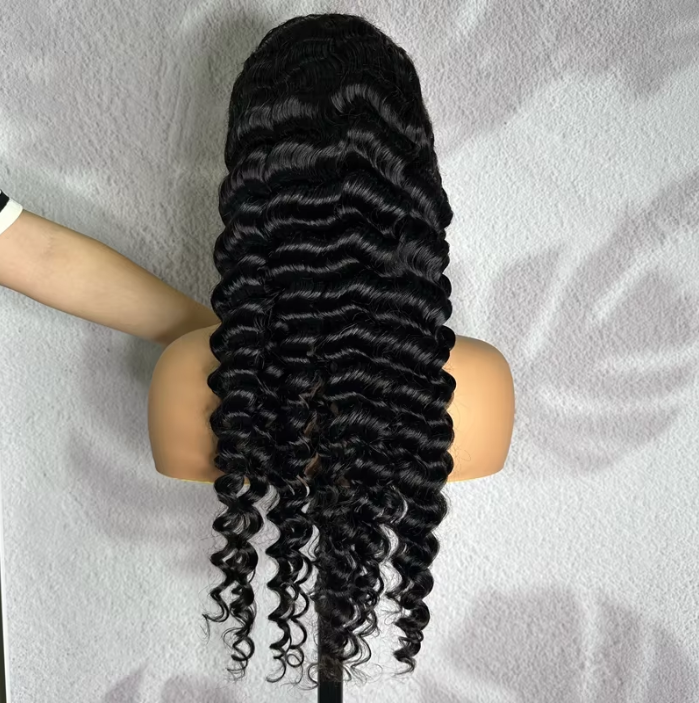 Factory 100% Human Hair Lace Frontal Wig,straight Body Wave Deep Wave Water Full Lace Raw Human Wig,virgin Perruque