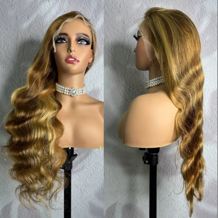 Factory 100% Human Hair Lace Frontal Wig,straight Body Wave Deep Wave Water Full Lace Raw Human Wig,virgin Perruque