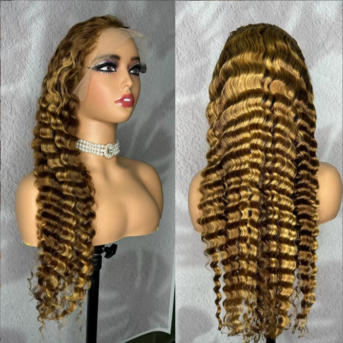 Factory 100% Human Hair Lace Frontal Wig,straight Body Wave Deep Wave Water Full Lace Raw Human Wig,virgin Perruque
