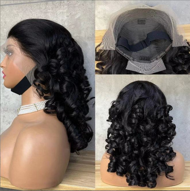 SDD 13x4 Bouncy Curl Wig Wholesale Super Double Drawn Bouncy Curl Wig