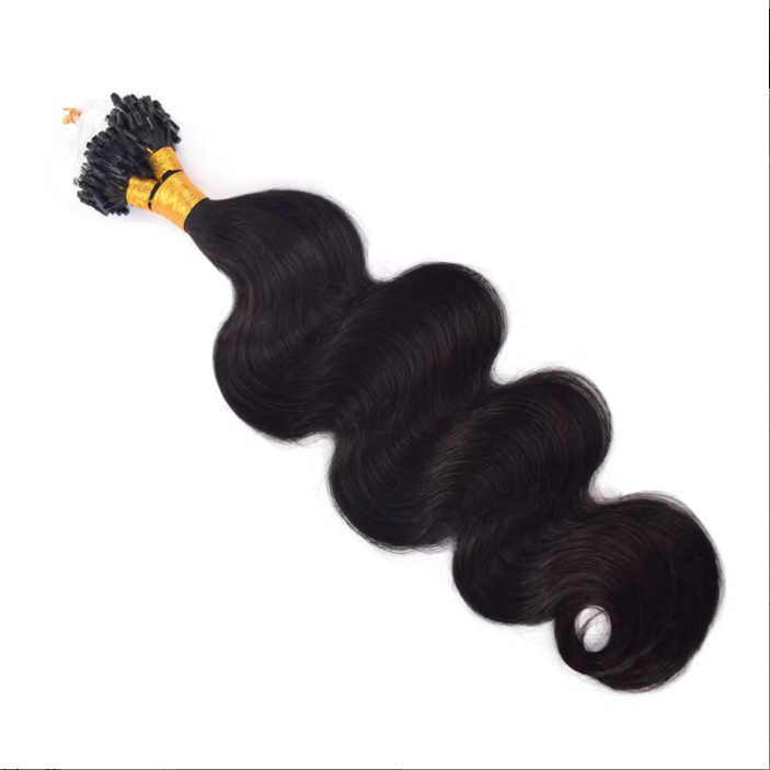 Raw Brazilian Hair Extension I-tip and Micro Links Micro-loop Hair Extensions Onda De Agua 14-26 Inch Micro Ring Loop 120g Hair
