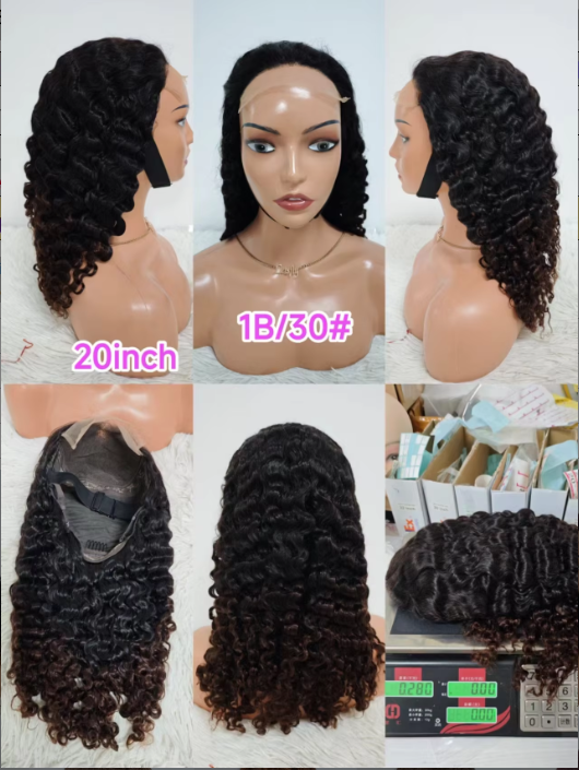 75$ Promotion Burmese Deep Curly 5x5 Lace Closure Wigs 100% Human Hair 18 20 22inch Virgin Hair Wigs Color Wholesale 10A