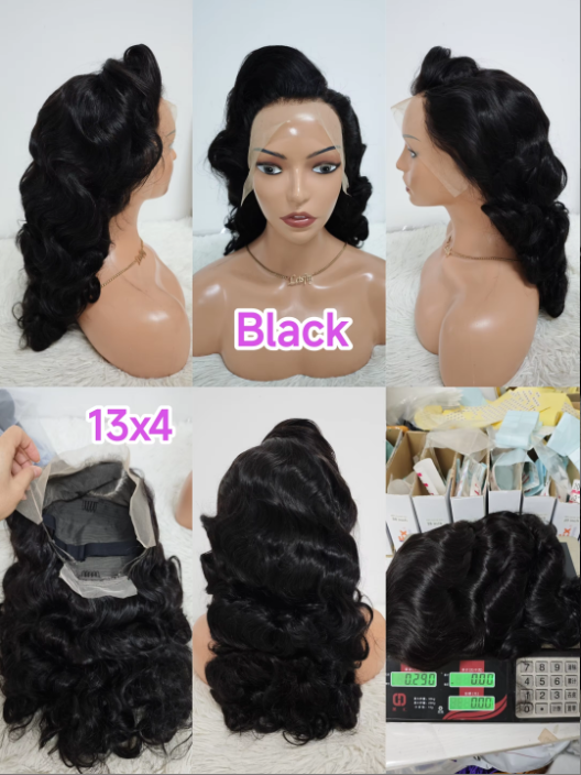 100$ Promotion 300% 13x4 Lace Full Frontal Wigs 22inch Bouncy Curly Human Hair Wigs 1B4# 1B99j# Raw Hair 100% Human Hair