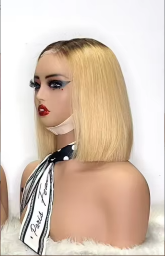 Promotion 40$ 2x6 Lace Closure Virgin Bob Wigs 12A SDD 10inch Ombre Gray Pink 250% Straight Wigs 100% Human Hair on Sale