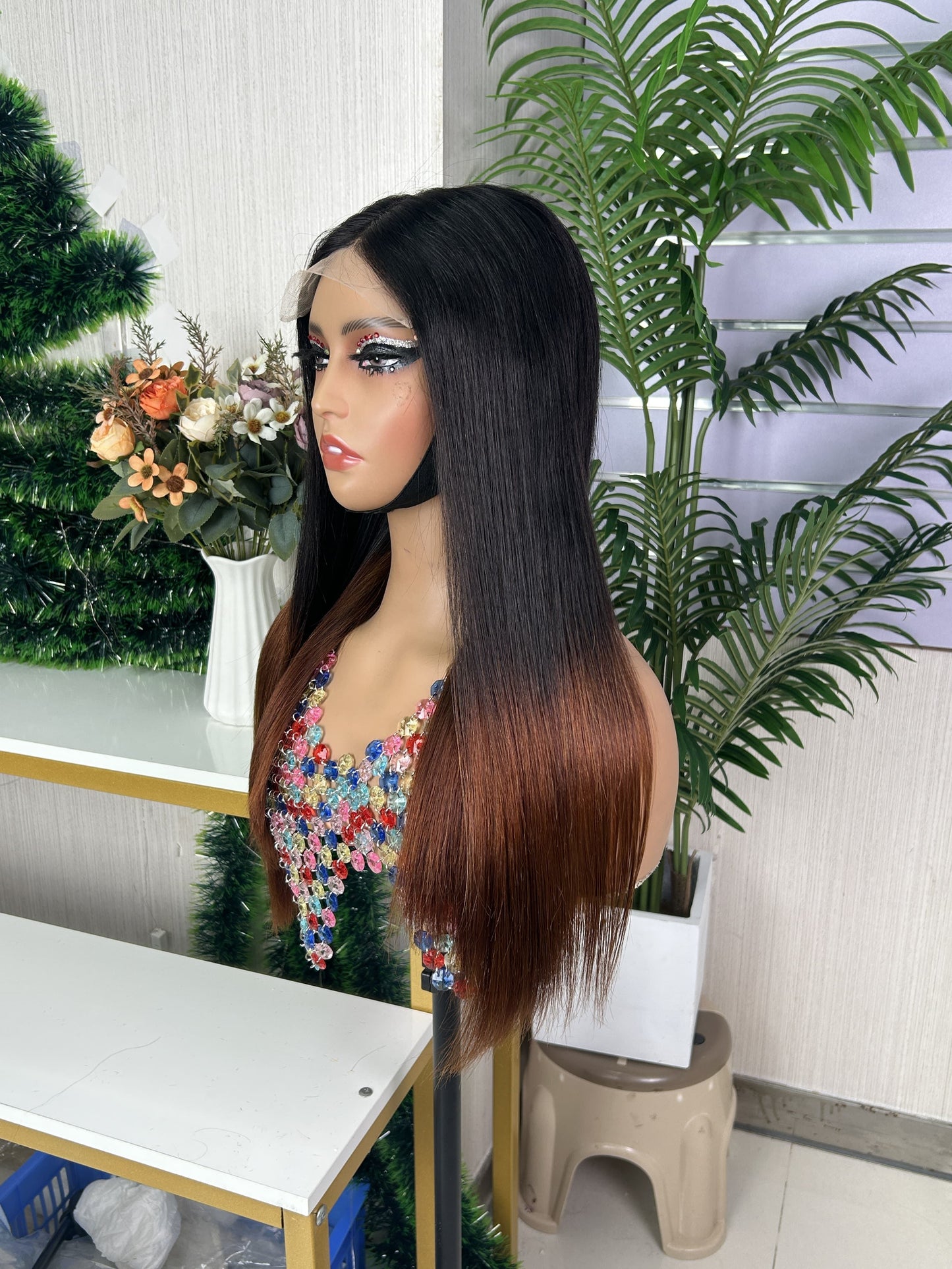 SDD 5x5 Bone Straight Wig Super Double Drawn Wig 100% Glueless Wig Vietnam Bone Straight