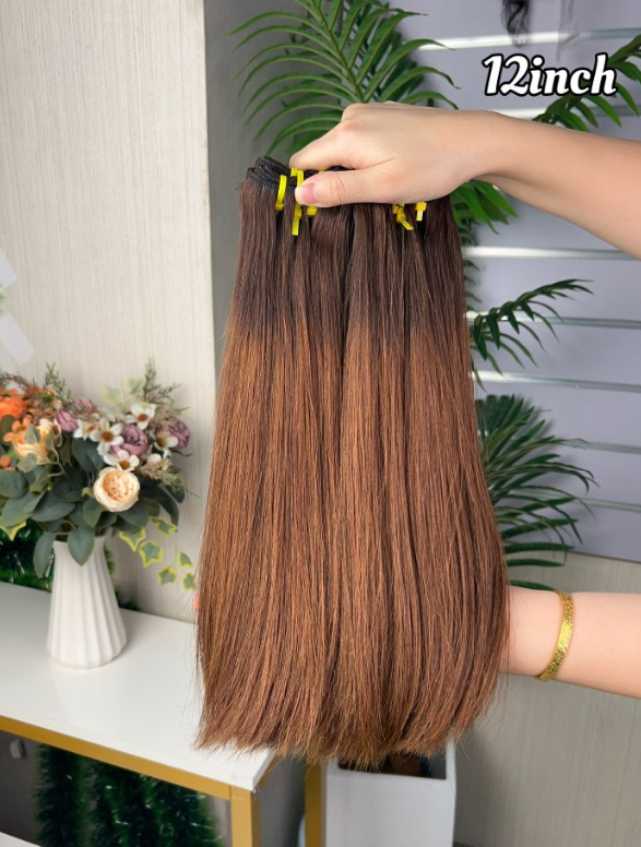 Bone Straight Hair Bundles Brown Color High Quality Top Selling Wholesale Factory Price