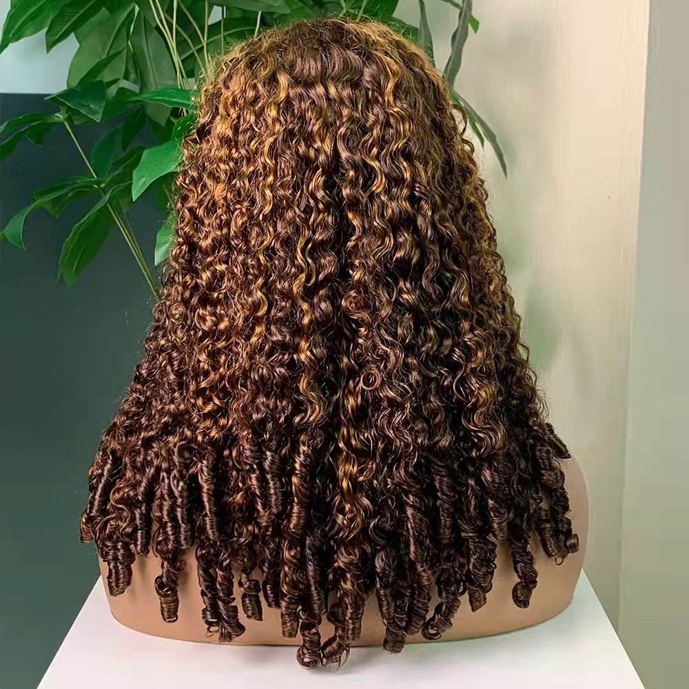 Glueless Wig 5x5 Lace Closure Pixie Curl Wig Breathable Cap Curly Wigs With Braids Human Hair Lace Front for Women