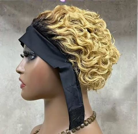 Wholesale Price Headband Curly Wigs Human Hair Curly Virgin Raw Glueless Wig for Black Women Ready to Ship