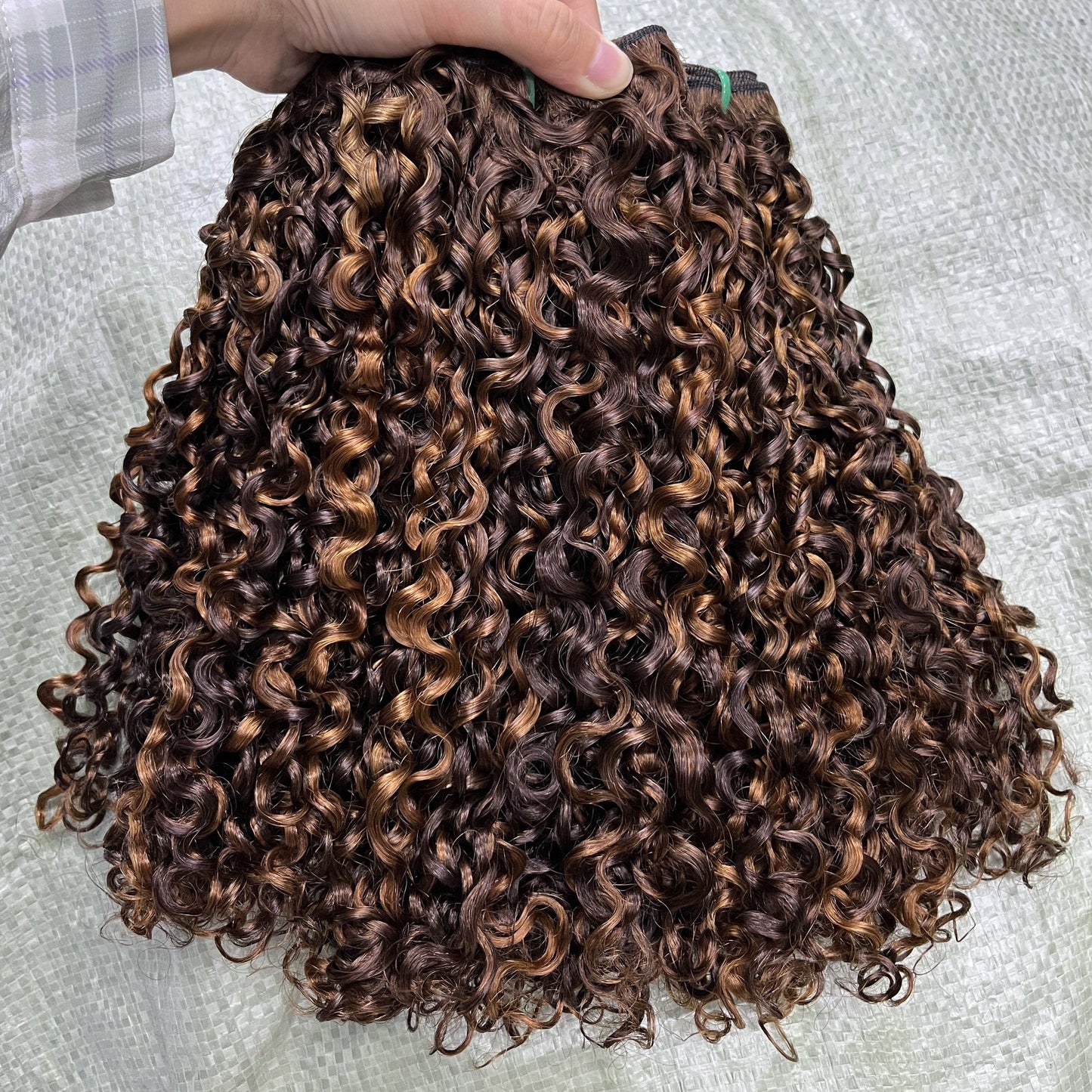 12a Wholesale Hot Selling Pixie Hair Bundle 100g Per Pack Double Drawn Pissy Curly Hair Extension 100% Human Hair