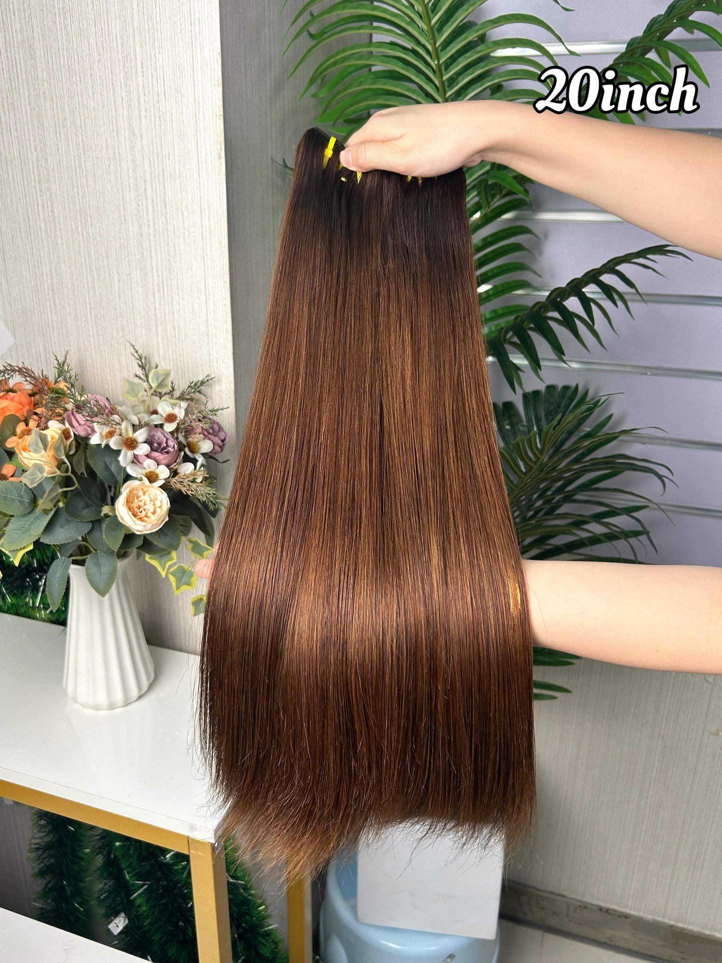Bone Straight Hair Bundles Brown Color High Quality Top Selling Wholesale Factory Price