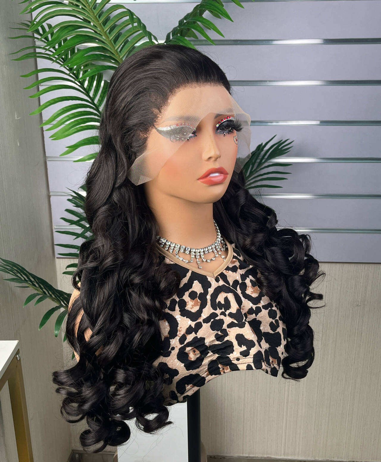High Quality and Full Density Bouncy Loose Curl SDD Super Double Drawn Full Frontal Wig Human Hair 300% Density