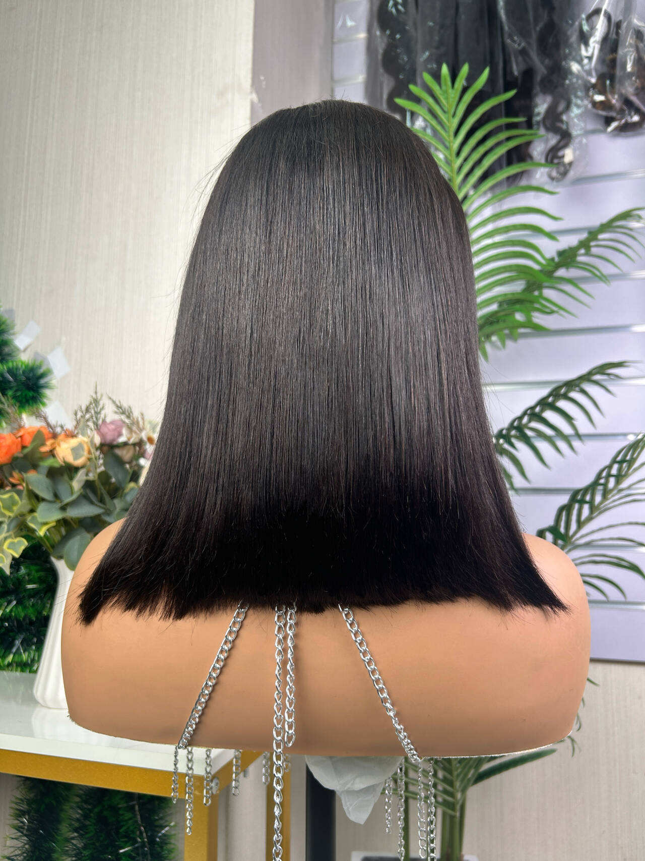 HD 13x4 Frontal Lagos M Type Bob Wig 100% Human Hair