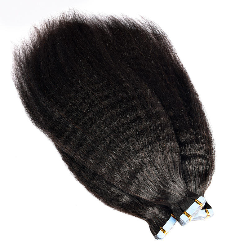 Wholesale Tape Ins Raw Virgin Vietnamese Human Hair Kinky Straight PU Tape in Hair Extension Remy Hair Curly for Black Women
