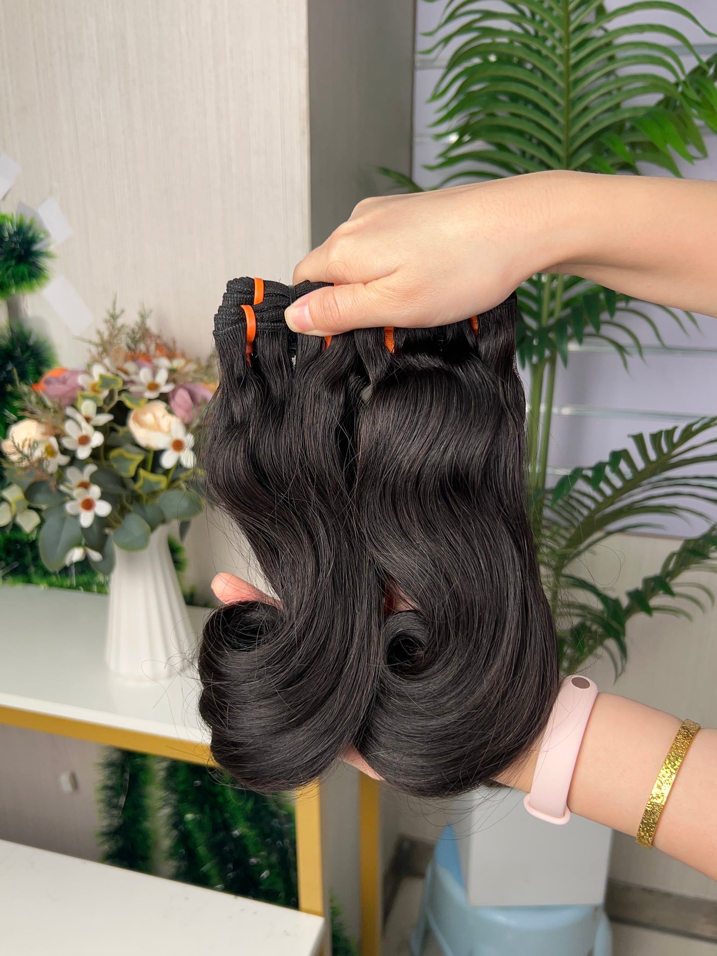 Wholesale Hot Selling Hook Straight Bundle 100g Per Pack Super Double Drawn Fumi Quality Hair Extension 100% Human Hair