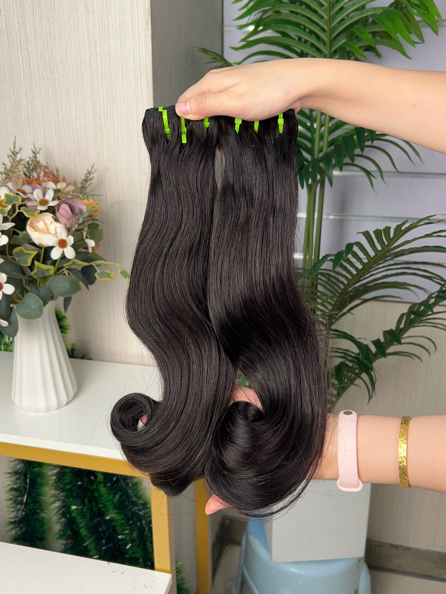 Wholesale Hot Selling Hook Straight Bundle 100g Per Pack Super Double Drawn Fumi Quality Hair Extension 100% Human Hair