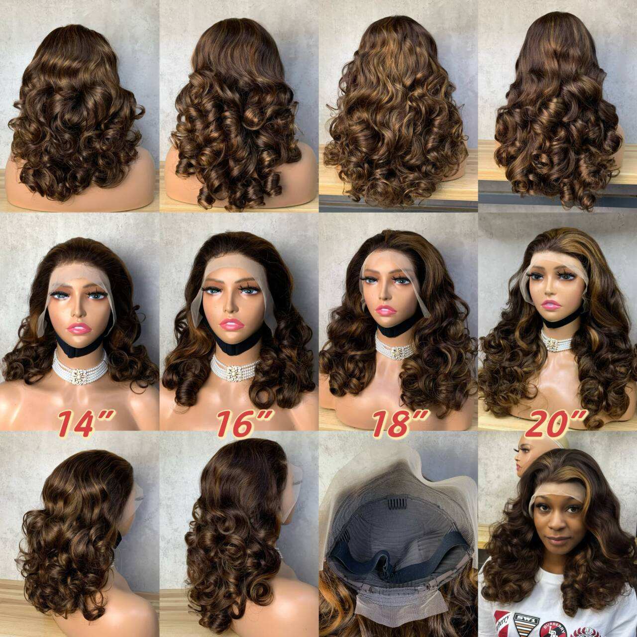 SDD 13x4 Bouncy Curl Wig Wholesale Super Double Drawn Bouncy Curl Wig