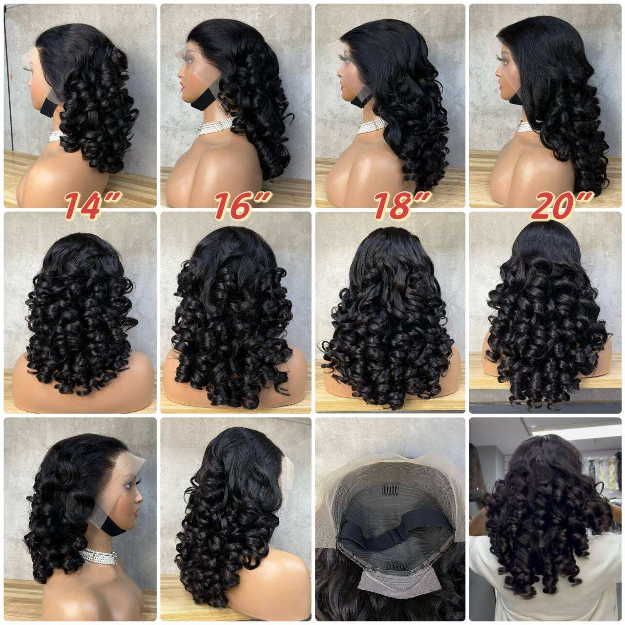 SDD 13x4 Bouncy Curl Wig Wholesale Super Double Drawn Bouncy Curl Wig