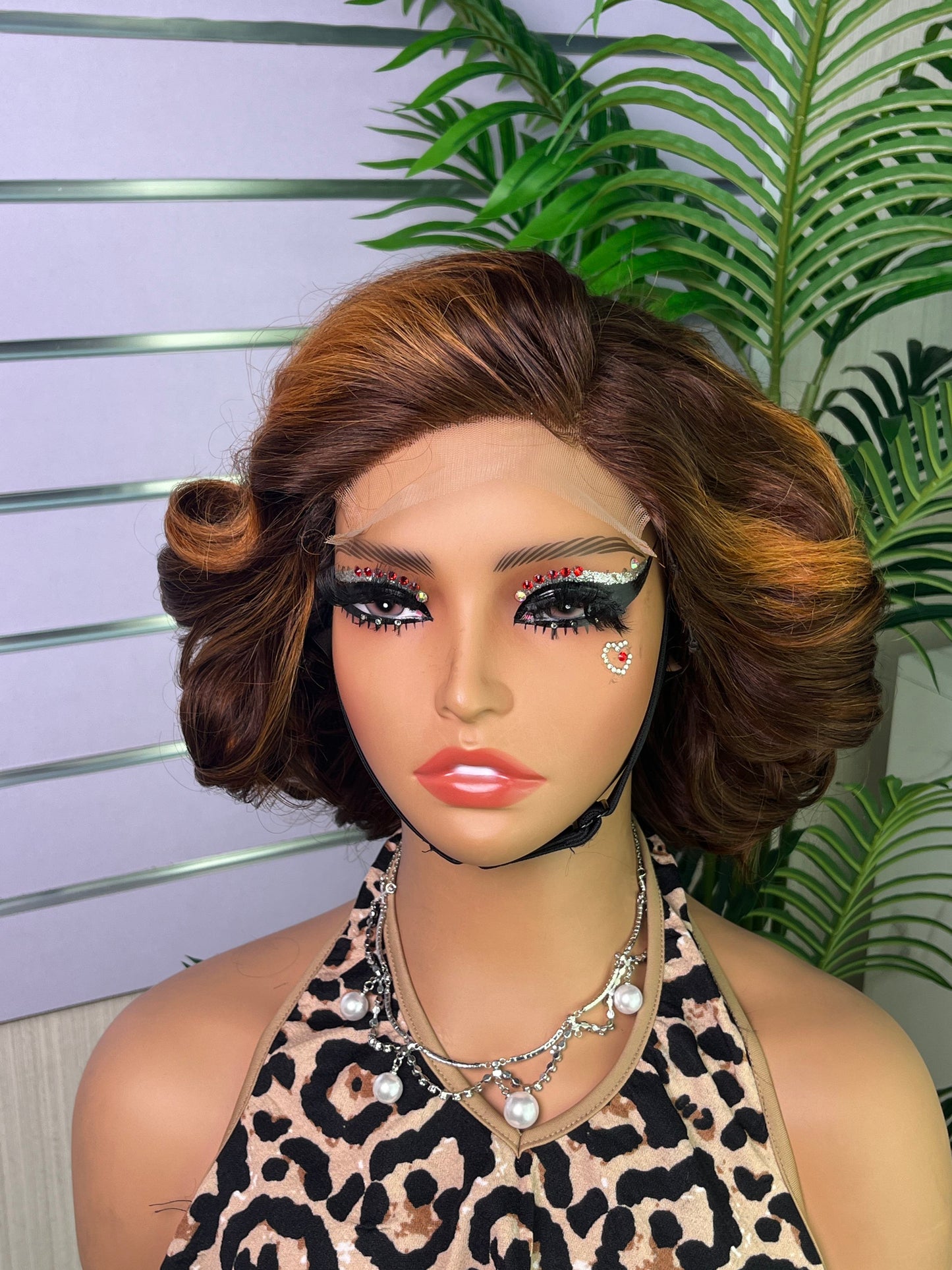 100% Human Hair Bouncy Curl Wig 5x5 Closure Short Curly Wig SDD Quality Glueless