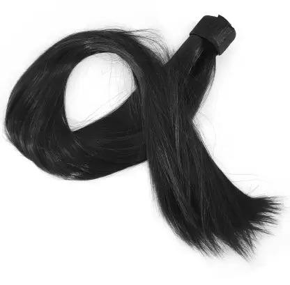 100% Brazilian Human Hair Extensions Double Drawn Natural Wrap Around Drawstring Ponytail Water Wave and Straight Styles
