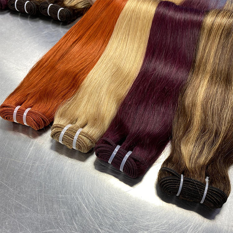 Straight 350# Brazilian Human Hair Bundle Raw Hair Bundles Cuticle Aligned Wholesale Hair Vendors Virgin Bundles in Bulk