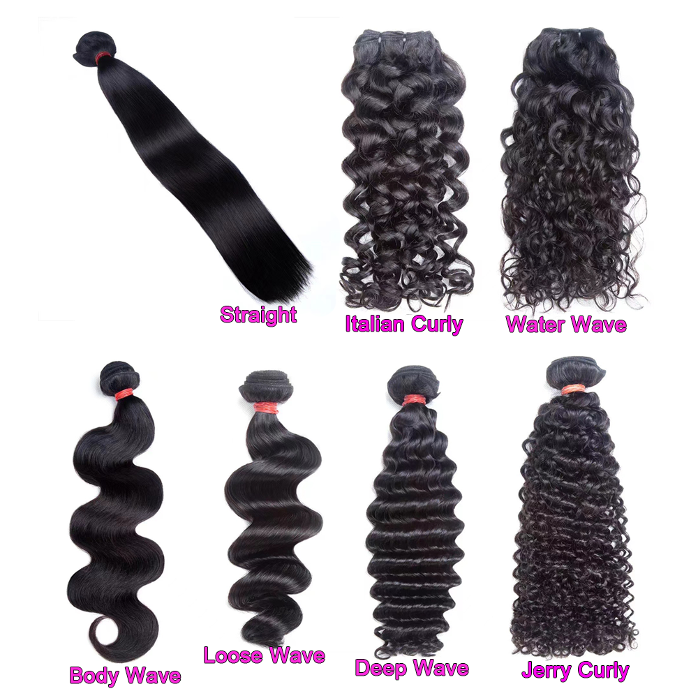 Grade 12A Full Hair Bundle 100% Original Human Hair Weft Raw Virgin Hair Weaves Natural Color