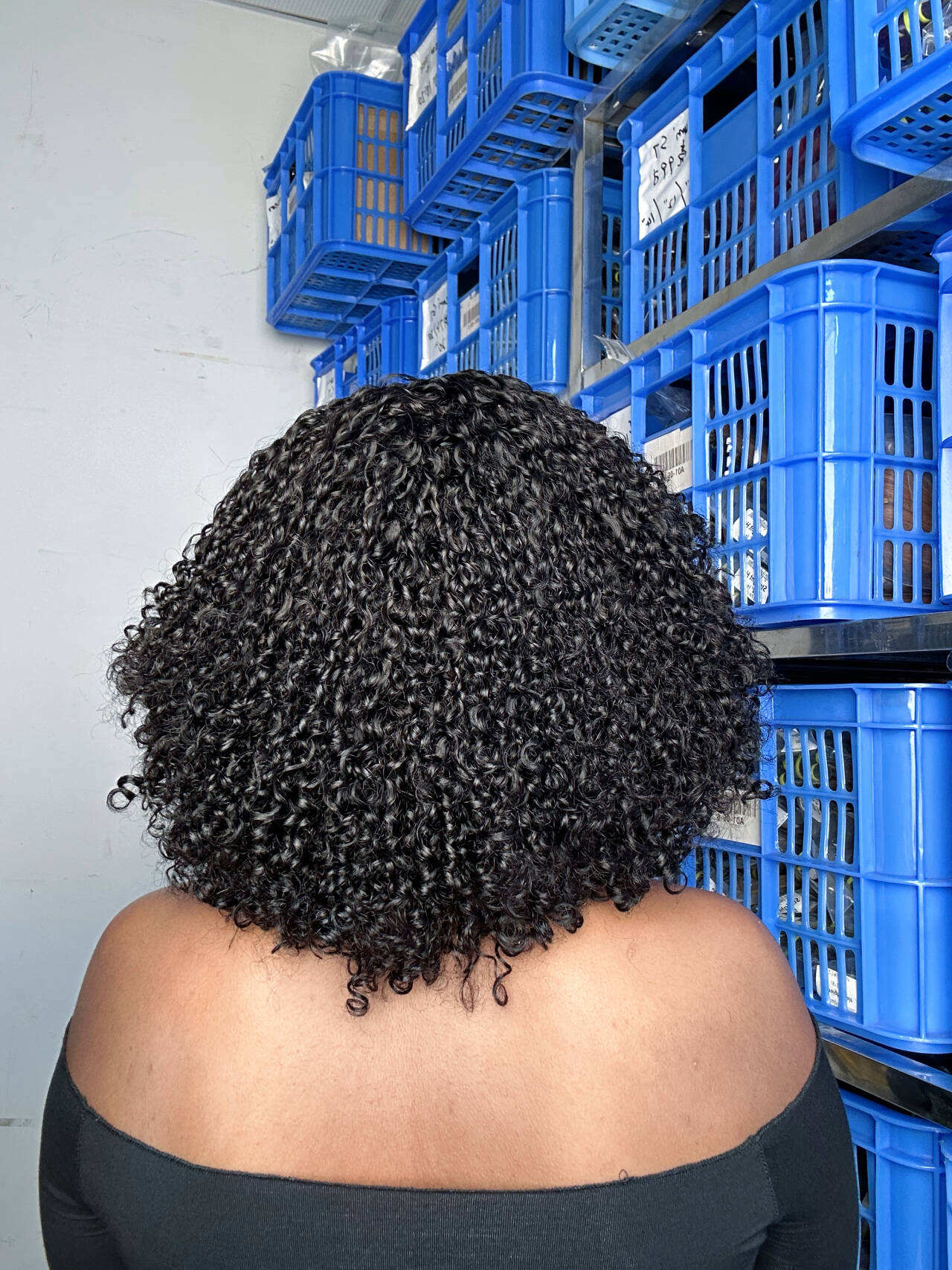 Hot Selling Factory Price Double Drawn Virgin Fringe Pissy Curly Wig Human Hair Wig
