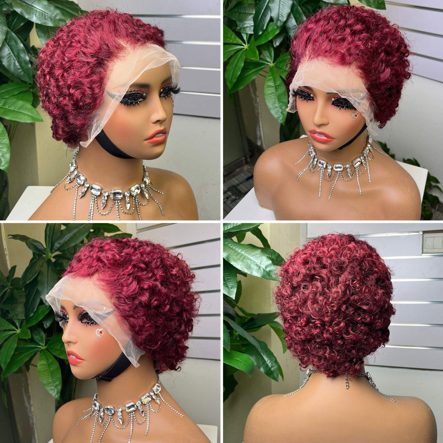 100% Human Hair 13x4 Frontal Curly Wig