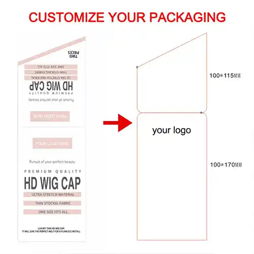 HD Wig Cap Thin Invisible Stretch Wigs Cap -No Ship Alone, It Need Ship With Hair