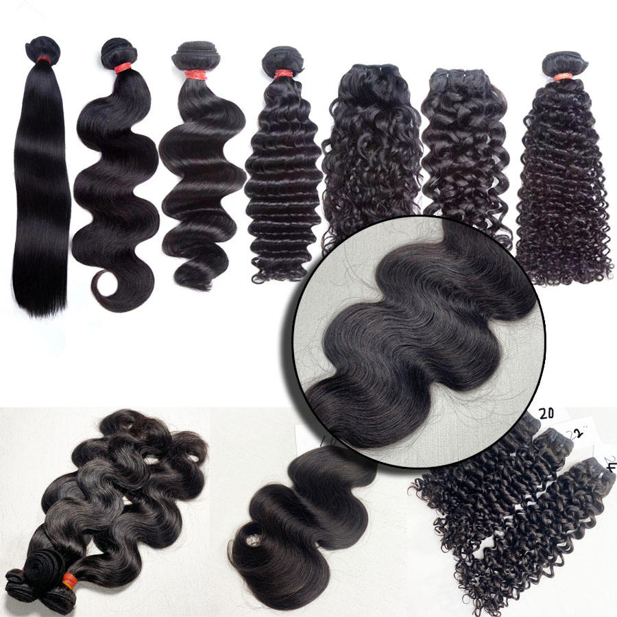 Grade 12A Full Hair Bundle 100% Original Human Hair Weft Raw Virgin Hair Weaves Natural Color