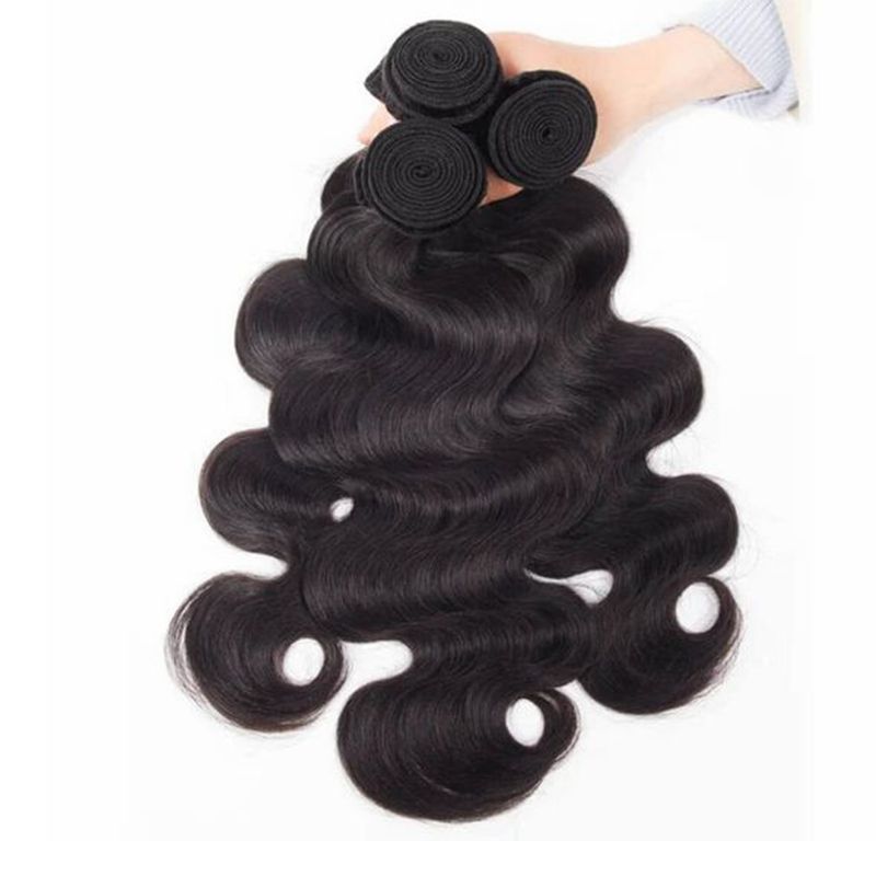 Wholesale Natural Color 11A 12A Soft Afro Raw Indian Virgin Human Hair Extensions Body Deep Wave Cuticle Aligned Double Weft