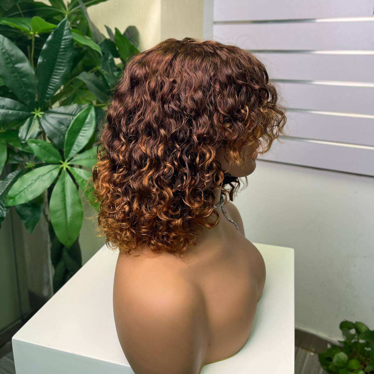 100% Virgin Human Hair Fringe Water Wig Vietnam Hair Human Hair Fringe Wig Machine Wig
