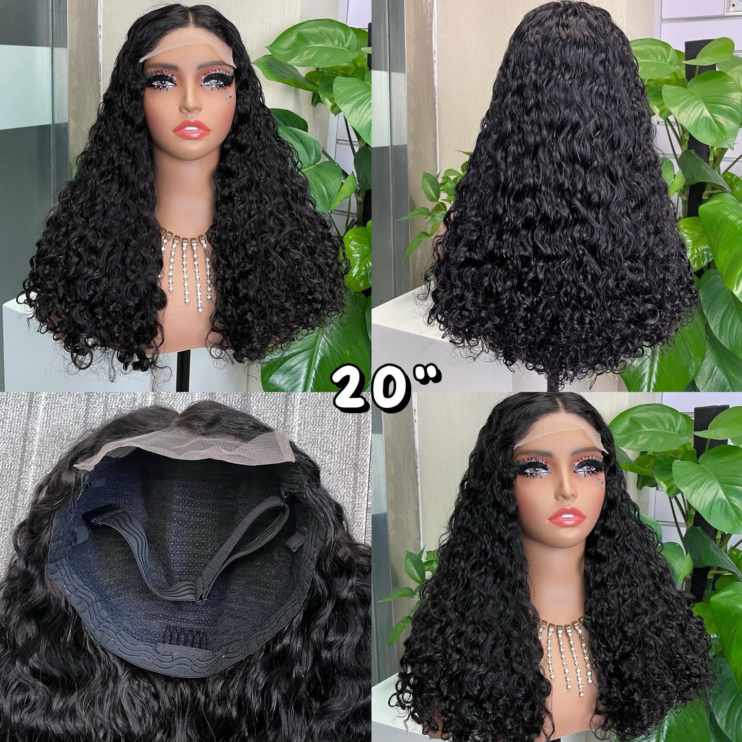 SDD Water Wave 5*5 Wig Super Double Drawn Vietnam 100% Human Hair Luxury Wig