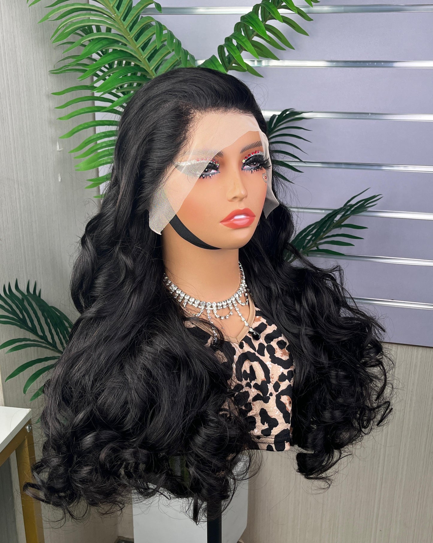 High Quality and Full Density Bouncy Loose Curl SDD Super Double Drawn Full Frontal Wig Human Hair 300% Density