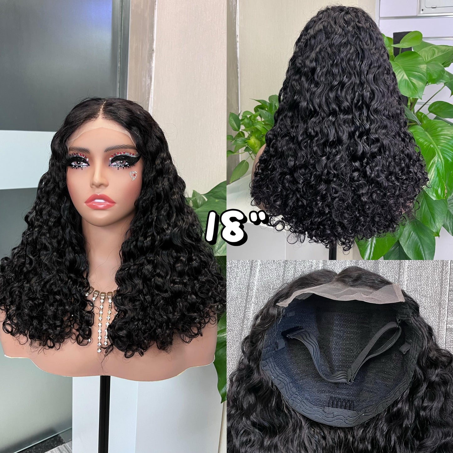 SDD Water Wave 5*5 Wig Super Double Drawn Vietnam 100% Human Hair Luxury Wig