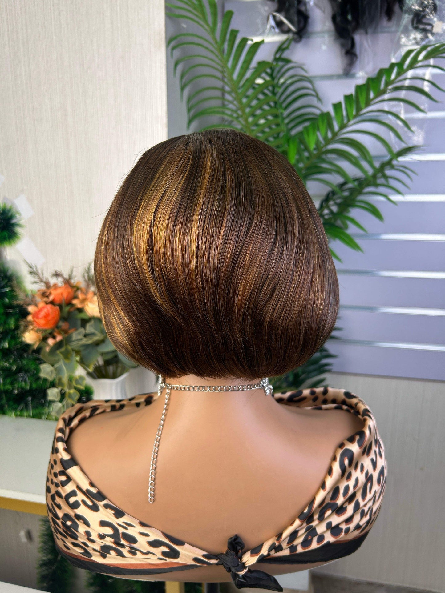 5*5 Closure Short Pixie Wigs for Natural Color Women 5x5 Human Hair Lace Closure