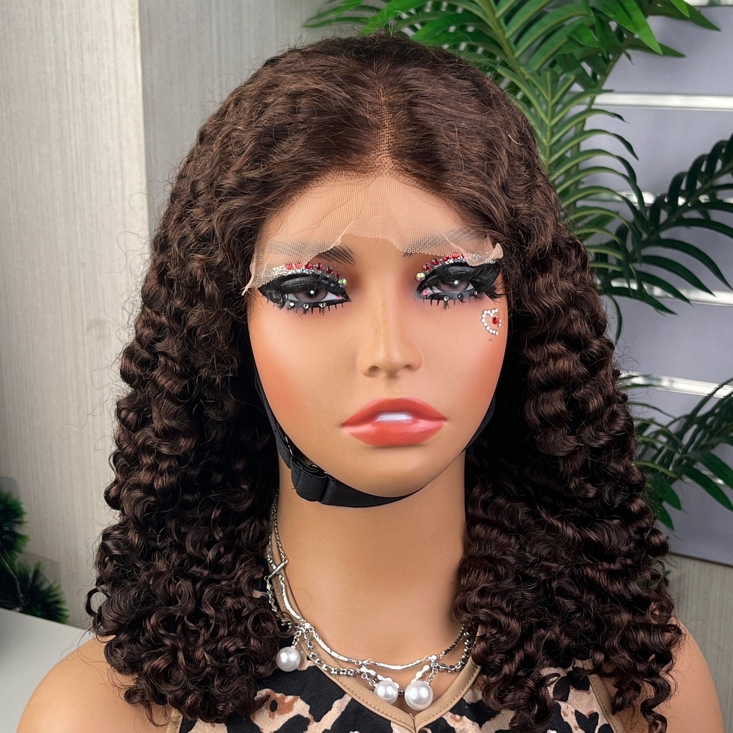 Wholesale SDD Quality Burmese Curl Closure Wig Full Density 100% Human Hair 5x5 Glueless Lace Closure Wig Wine Color