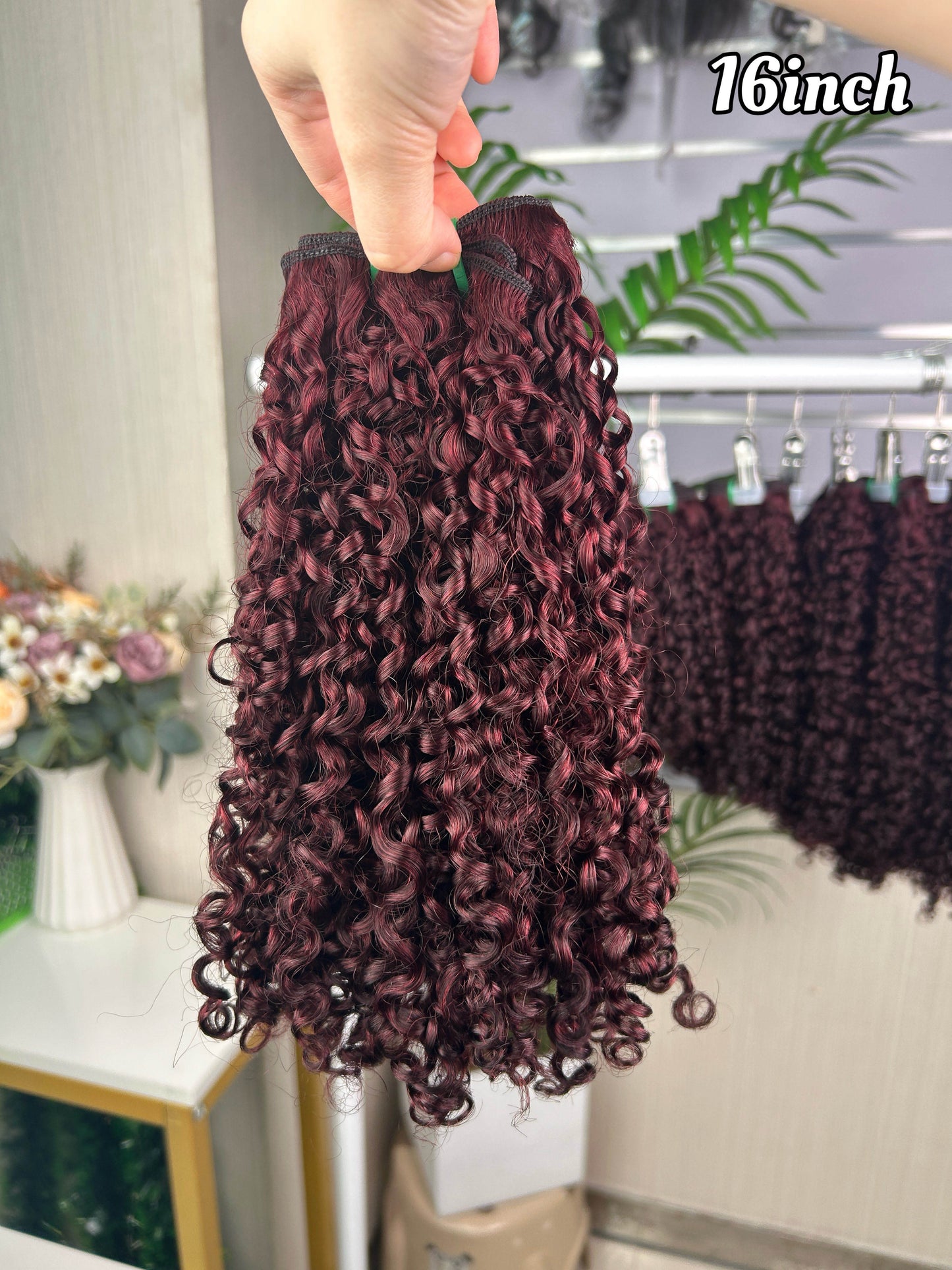 12a Wholesale Hot Selling Pixie Hair Bundle 100g Per Pack Double Drawn Pissy Curly Hair Extension 100% Human Hair