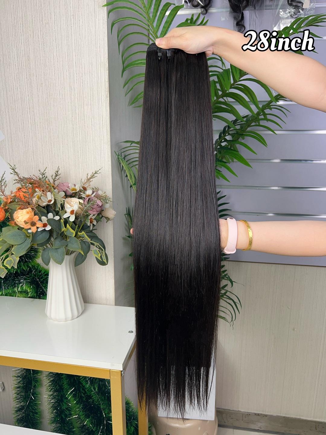 Wholesale Hot Selling Remy Quality Straight Bundle 100g Per Pack Super Double Drawn Hair Extension 100% Human Hair