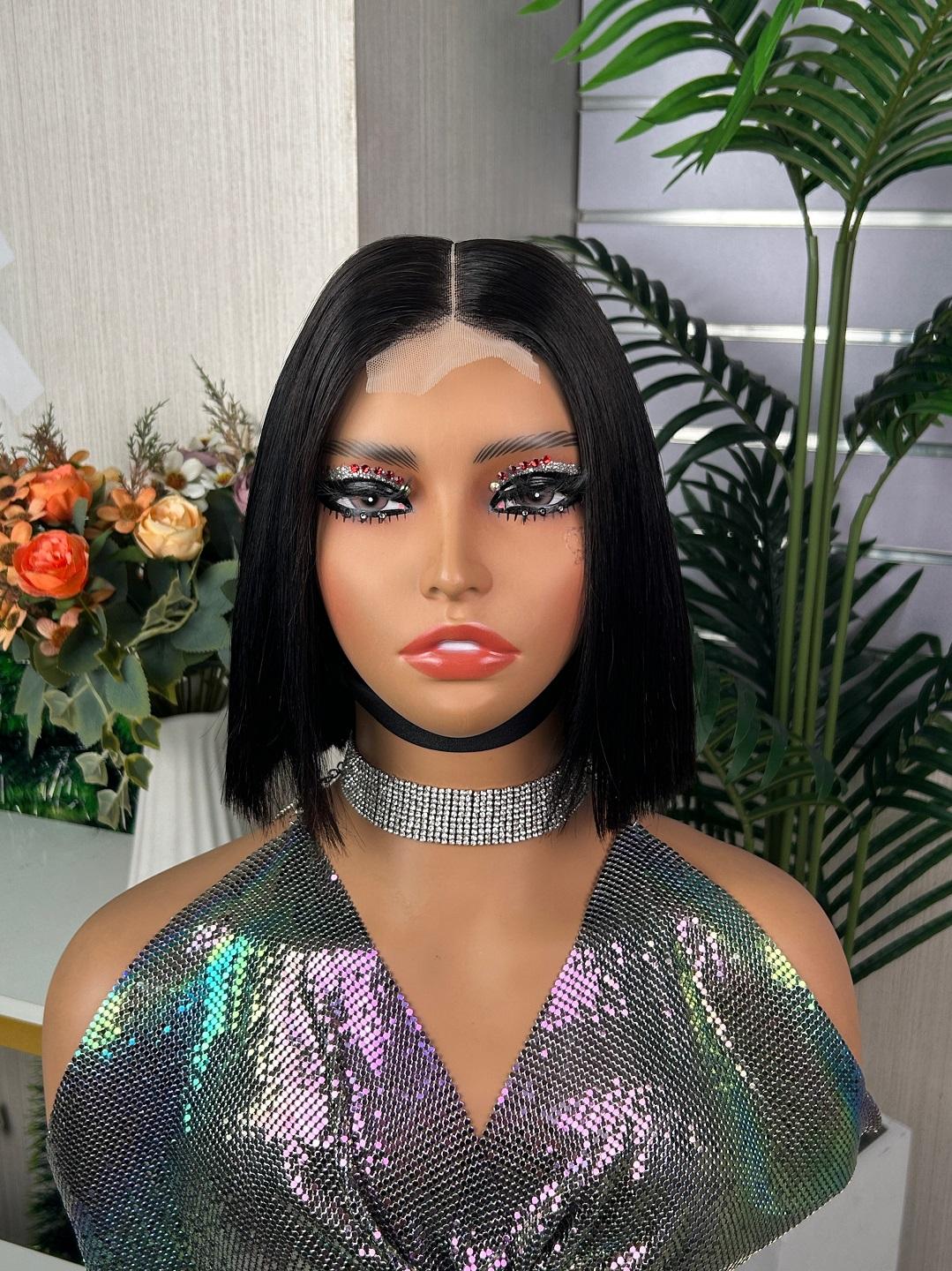 2x6 SDD Bob Wig 100% Human Hair Natural Color