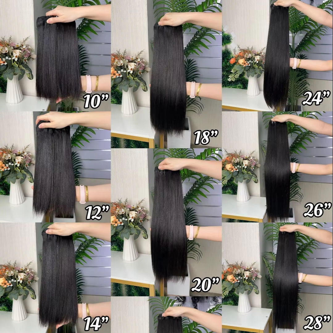 Wholesale Hot Selling Remy Quality Straight Bundle 100g Per Pack Super Double Drawn Hair Extension 100% Human Hair