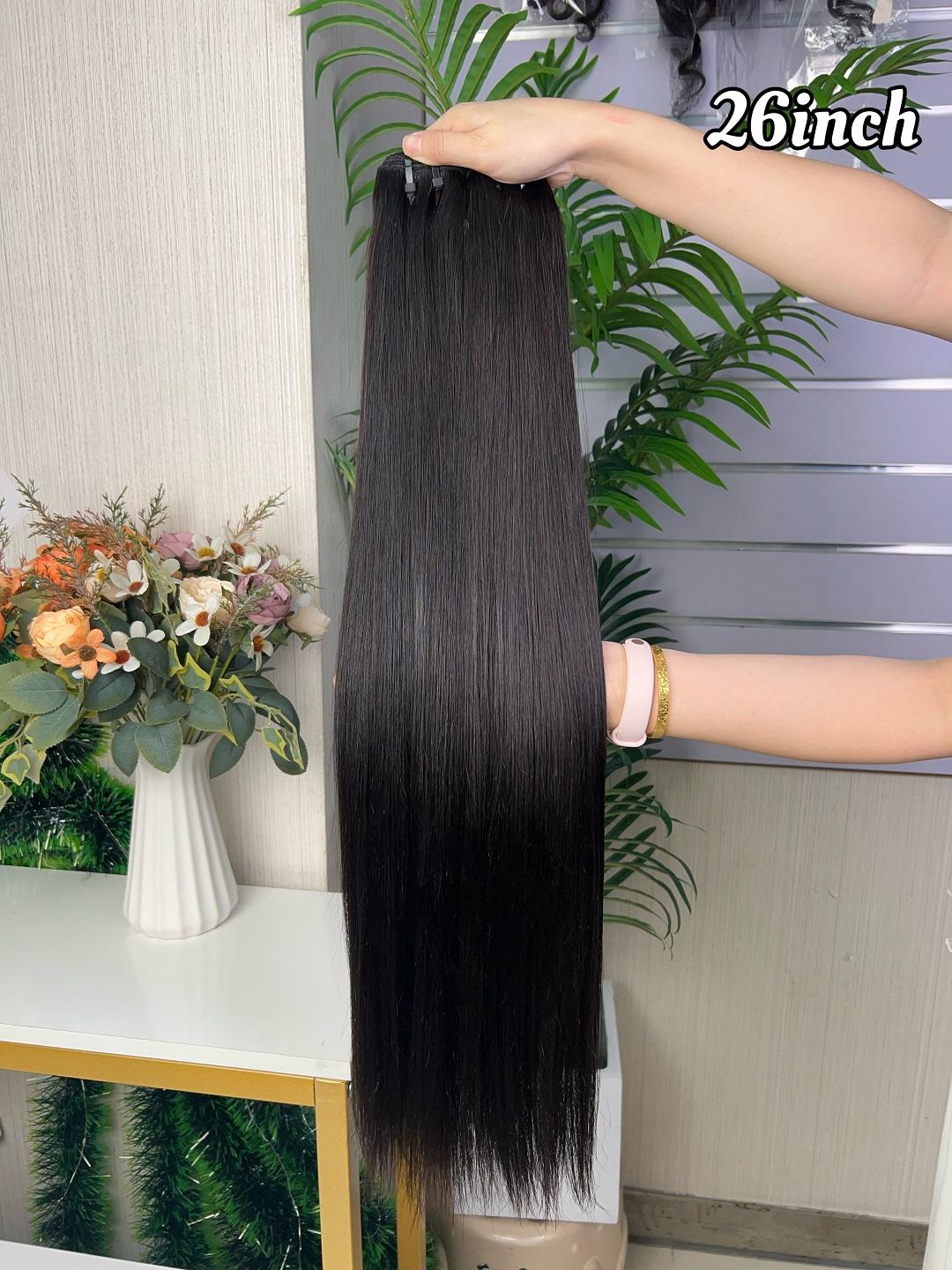 Wholesale Hot Selling Remy Quality Straight Bundle 100g Per Pack Super Double Drawn Hair Extension 100% Human Hair